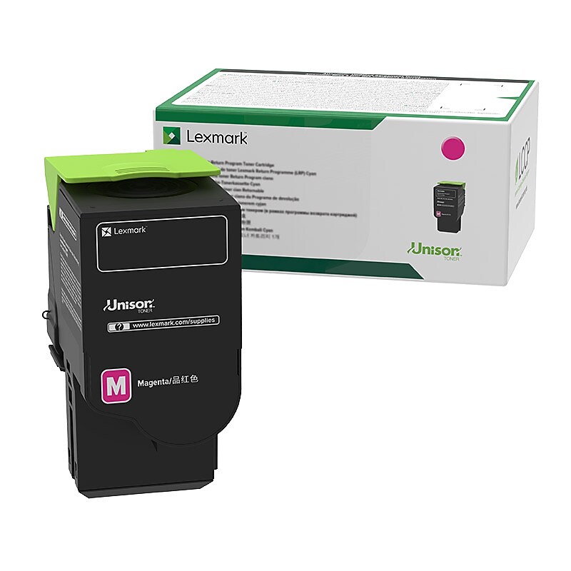 Lexmark 78 Magenta Standard Yield Toner Cartridge, Prints Up to 1,400 Pages (78C10M0) image 1