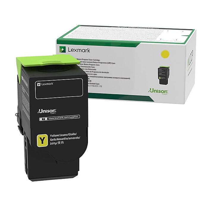 Lexmark 78 Yellow Standard Yield Toner Cartridge, Prints Up to