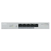 Zyxel GS1200-8HP Managed 8-Port Gigabit POE+ Desktop Ethernet Switch, Gray
