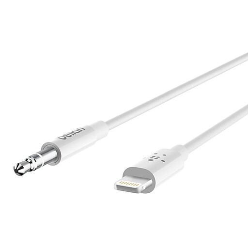 Belkin Lightning Audio Cable for iPhone/iPad/iPod Touch, White
