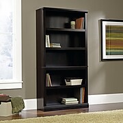 Sauder Select Collection 5-Shelf Bookcase, Estate Black (414235)