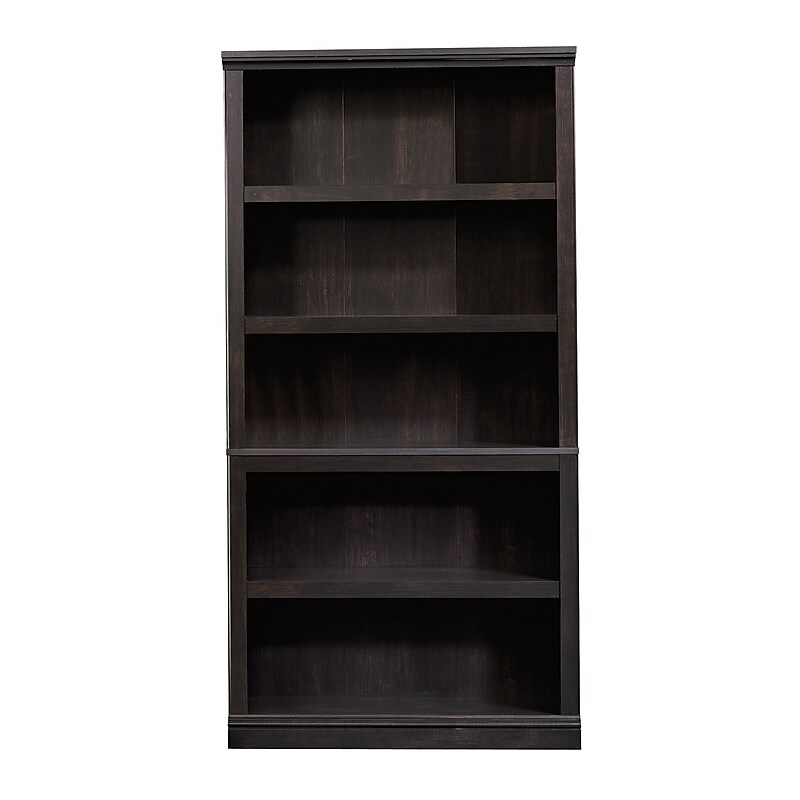 Sauder Select 70"H 5-Shelf Bookcase, Estate Black (414235) image 1