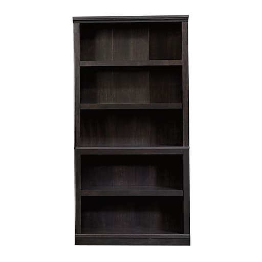 5 Shelf Bookcase Estate Black 414235, Sauder Select 5 Shelf Bookcase Estate Black Finish
