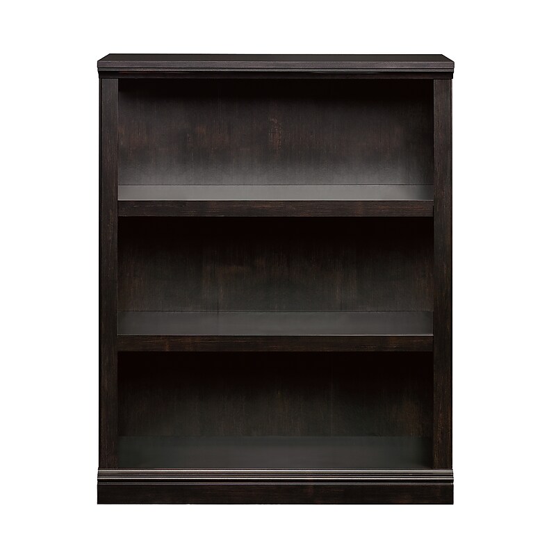 Sauder Select 44"H 3-Shelf Bookcase, Estate Black (420175) image 1