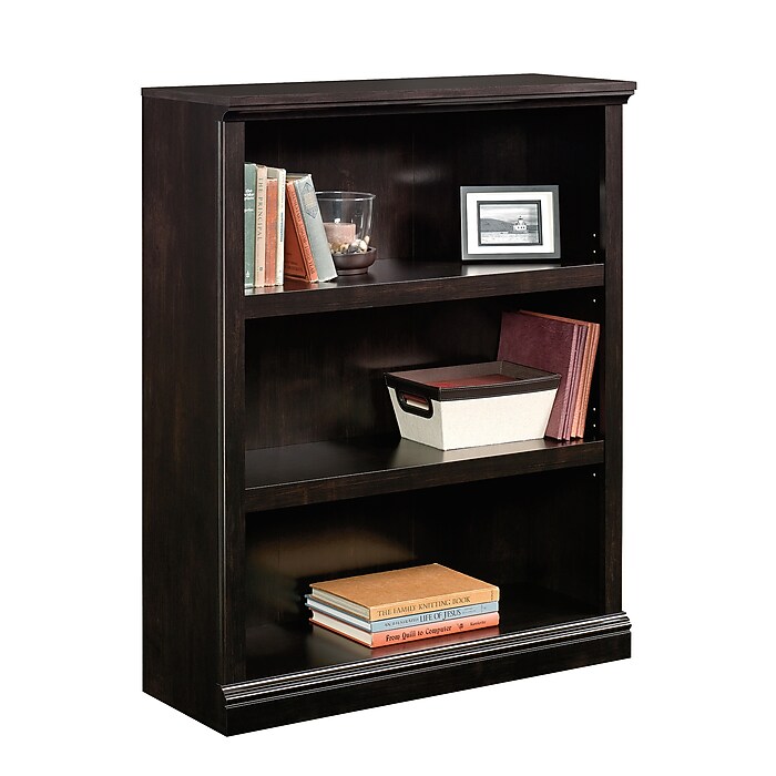 3-stage type WOOD SHELF BOX！！ BLACK★ Tropika 31.49 in. Tall Blackwood Wood 3-shelf Standard Bookcase