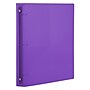 JAM Paper® Plastic 1 Inch Binder, Purple 3 Ring Binder, Sold Individually (218912242)~#|#~sp29737879_sc7