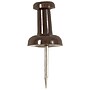 JAM Paper Pushpins, Chocolate Brown, 2 Packs of 100 (222419049A)~#|#~sp29737939_sc7