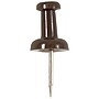 JAM Paper Pushpins, Chocolate Brown, 2 Packs of 100 (222419049A)~#|#~sp29737941_sc7