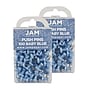 JAM Paper Push Pins, Baby Blue, 2 Packs of 100 (222419047A)~#|#~sp29738112_sc7