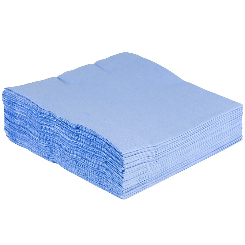 JAM Paper Lunch Napkin, 2-ply, Pastel Blue, 50 Napkins/Pack (62556207PB) image 1