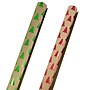 JAM Paper Christmas Wrapping Paper, 25 Sq. ft. x 30",  Assorted Colors (165KTRG)~#|#~sp29738817_sc7