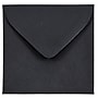 JAM Paper® 3.125 x 3.125 Mini Square Invitation Envelopes, Black Linen, 50/Pack (V01200I)~#|#~sp29740580_sc7