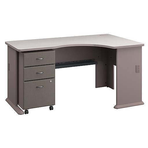 Bush Business Furniture Cubix Right Corner Desk with Mobile File