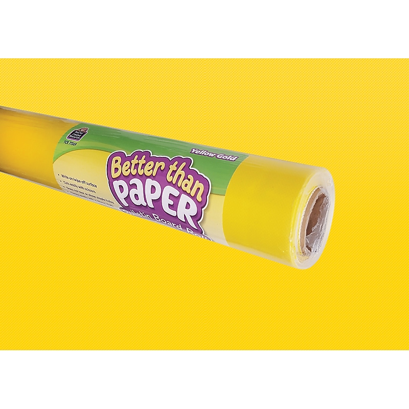Teacher Created Resources Better Than Paper®Roll, 4' x 12', Yellow Gold (TCR77369) image 1