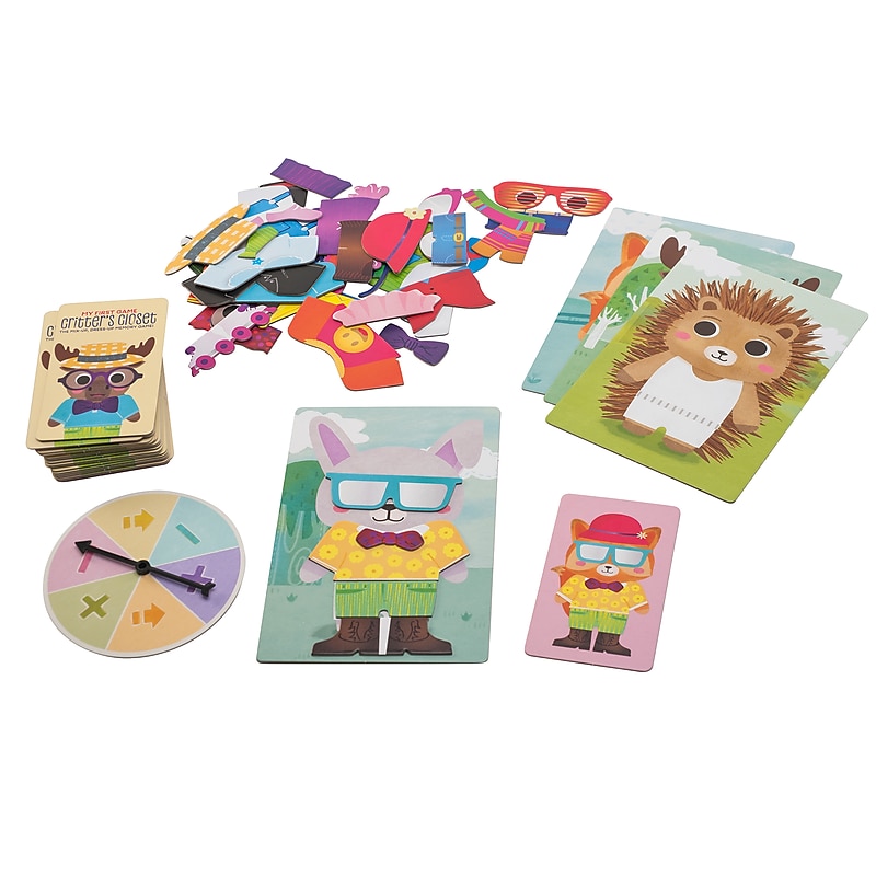 Educational Insights My First Game, Critter’s Closet, Memory Game, Language Skills, Preschool (1702) image 1