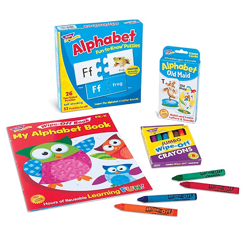 Trend Enterprises Alphabet Learning Fun Pack, Reading, PreK-K (T90879D) image 1