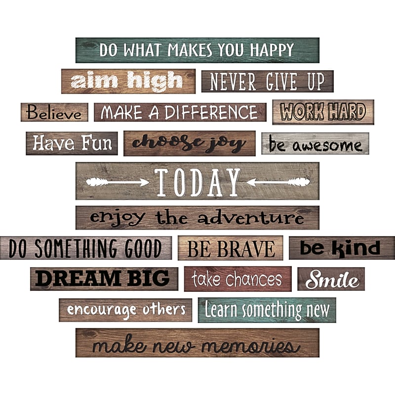 Teacher Created Resources Clingy Thingies® Motivational Gallery Signs, 20pcs (TCR77871) image 1