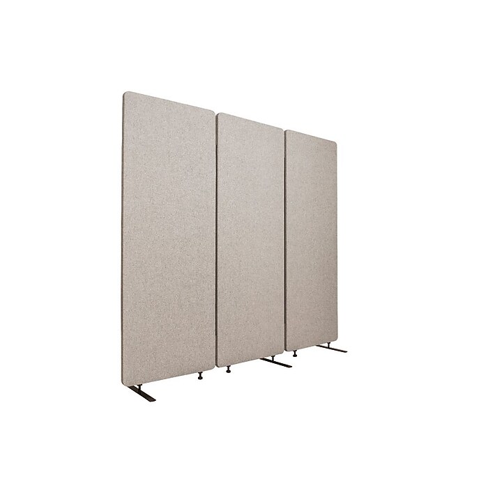 Luxor Reclaim Room Divider, Misty Gray, 3/Pk (RCLM7266ZMG) | Staples