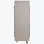 Luxor Reclaim Freestanding Room Divider, 66"H x 24"W, Misty Gray Fabric (RCLM2466ZMG)~#|#~sp30218318_sc7