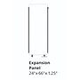 Luxor Reclaim Freestanding Room Divider, 66"H x 24"W, Misty Gray Fabric (RCLM2466ZMG)~#|#~sp30218320_sc7