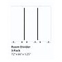 Luxor Reclaim Room Divider, Slate Gray, 3/Pk (RCLM7266ZSG)~#|#~sp30218346_sc7
