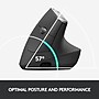 Logitech MX Vertical Wireless Ergonomic Optical Mouse, Graphite (910-005447)~#|#~sp30223822_sc7