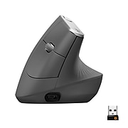 Logitech MX Advanced Vertical Wireless Mouse, Graphite (910-005447)