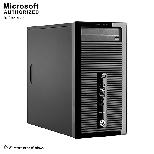 Shop Staples for HP ProDesk 400 G1 Desktop Computer, Intel Core I54570, 16GB DDR3, 3TB HDD