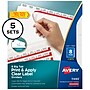 Avery Big Tab Print & Apply Label Blank Dividers, 8-Tab, Clear, 5/Set (11493)~#|#~sp30782785_sc7