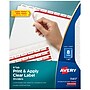 Avery Index Maker Paper Dividers with Print & Apply Label Sheets, 8 Tabs, White (11417)~#|#~sp30783806_sc7