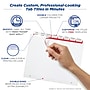 Avery Index Maker Print & Apply Dividers, 24-Tab, White, Set (13151)~#|#~sp30784734_sc7