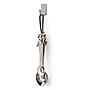 Command Mini Decorative Hooks, 0.5 lb., Stainless Steel, 4 Hooks, 5 Strips/Pack (17031SS-4ES)~#|#~sp30906866_sc7