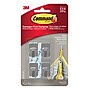 Command Mini Decorative Hooks, 0.5 lb., Stainless Steel, 4 Hooks, 5 Strips/Pack (17031SS-4ES)~#|#~sp30906902_sc7