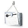 Command Mini Decorative Hooks, 0.5 lb., Stainless Steel, 4 Hooks, 5 Strips/Pack (17031SS-4ES)~#|#~sp30906910_sc7