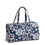 Vera Bradley Travel Cotton Tote Bag, Floral Burst/Navy Peony (55603-24144)~#|#~sp309226521_sc7