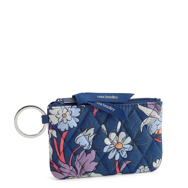 Vera Bradley ID Lanyard & Wallet, Floral Burst/Navy Peony (55593-24144) image 1