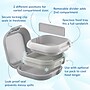 Bentgo Chill Leak-Proof Mini Lunch Box, 2-Compartments, Crisp Grays (BGCHLMN-CG)~#|#~sp309273229_sc7