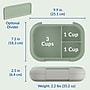 Bentgo Chill Max Lunch Box, 3-Compartments, Clay Green and Gray, 40 oz. (BGCHLXL-CL)~#|#~sp309273307_sc7