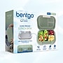 Bentgo Chill Max Lunch Box, 3-Compartments, Clay Green and Gray, 40 oz. (BGCHLXL-CL)~#|#~sp309273308_sc7