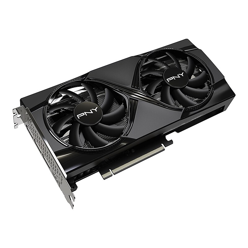 PNY GeForce RTX 50 NVIDIA GeForce PCI EXPRESS 5.0 8GB GDDR7 Gaming Graphics Card, 2469MHz Core, 28.0 MHz, Black image 1