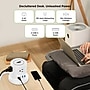 Uncaged Ergonomics Wireless Retractable 6' Power Strip Extension Cord, 4-Outlet, White (WRPS-2-White)~#|#~sp309495645_sc7