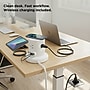 Uncaged Ergonomics Wireless Retractable 6' Power Strip Extension Cord, 4-Outlet, White (WRPS-2-White)~#|#~sp309495649_sc7