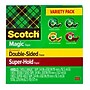 Scotch Tape Variety Pack With Dispensers, 1" Core, Transparent, 4 Rolls/Pack (4MIX-SR)~#|#~sp309625798_sc7