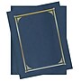 Geographics General Certificate Holders, Blue/Gold, 25/Carton (49519)~#|#~sp309628767_sc7
