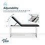 Viva Comfort Alto Adjustable Backrest Exam Table with Shelf & Step Stool, 400lbs. Capacity, Black (996-14-BLK-SS-MK)~#|#~sp309629343_sc7