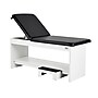 Viva Comfort Alto Adjustable Backrest Exam Table with Shelf & Step Stool, 400lbs. Capacity, Black (996-14-BLK-SS-MK)~#|#~sp309629347_sc7