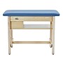 Viva Comfort Axis Physical Therapy Taping Table with Top Shelf, 380 lbs. Capacity, Oak (ADIME923-01-BLU-TS)~#|#~sp309629362_sc7