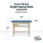 Viva Comfort Axis Physical Therapy Taping Table with Top Shelf, 380 lbs. Capacity, Oak (ADIME923-01-BLU-TS)~#|#~sp309629363_sc7