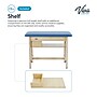 Viva Comfort Axis Physical Therapy Taping Table with Top Shelf, 380 lbs. Capacity, Oak (ADIME923-01-BLU-TS)~#|#~sp309629368_sc7
