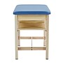 Viva Comfort Axis Physical Therapy Taping Table with Top Shelf, 380 lbs. Capacity, Oak (ADIME923-01-BLU-TS)~#|#~sp309629369_sc7